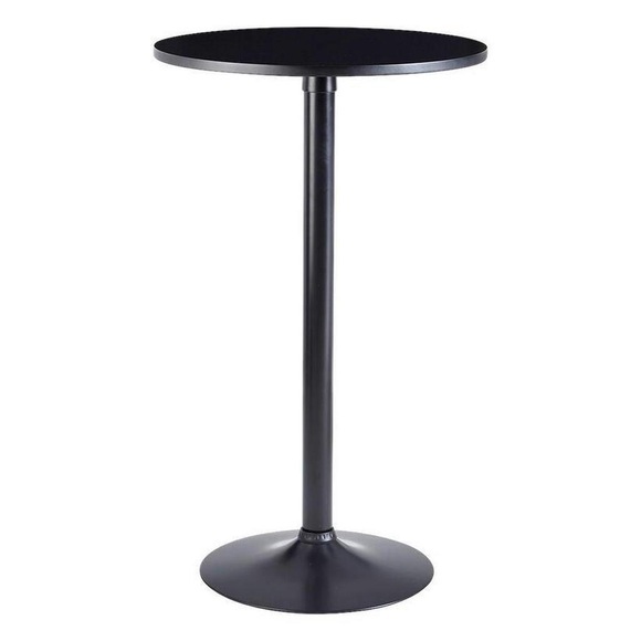 MID.YOU Bistrotisch in metall 60/60/100 cm , Bistrotisch , Schwarz , 60x100 cm , lackiert,lackiert,Nachbildung , 000850033801