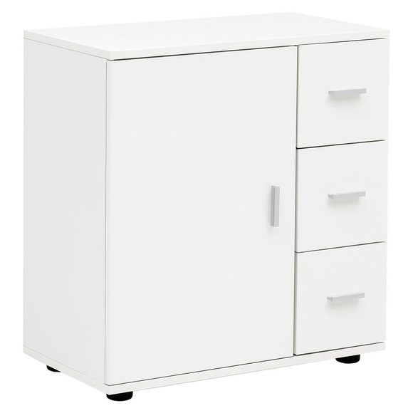 MID.YOU Unterschrank in , Wl5.877 , Weiss , Holzwerkstoff , 3 Schubladen , 60x65.5x33 cm , melaminharzbeschichtet,melaminharzbeschichtet,melaminharzbeschichtet,Nachbildung,Nachbildung,Nachbildung , stehend , 000850051101