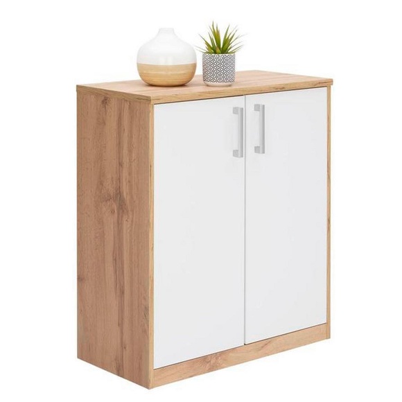 Xora Kommode 72/84/36 cm , Easy -Top- , weiss, Eichefarben , Holzwerkstoff , 72x84x36 cm , Dekorfolie,Nachbildung , Beimöbel erhältlich,Beimöbel erhältlich,Beimöbel erhältlich , 000017003304