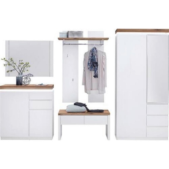 home24 Garderobenset Roble (5-teilig)