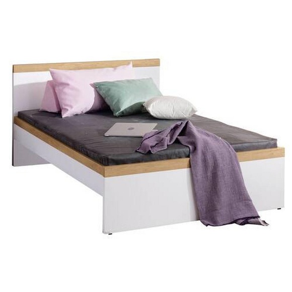 Paidi Bett 120/200 cm in weiss, eichefarben , Oscar , Holzwerkstoff , 120x200 cm , melaminharzbeschichtet,Nachbildung , In verschiedenen Grössen erhältlich,In verschiedenen Grössen erhältlich,In verschiedenen Grössen erhältlich,In verschiedenen