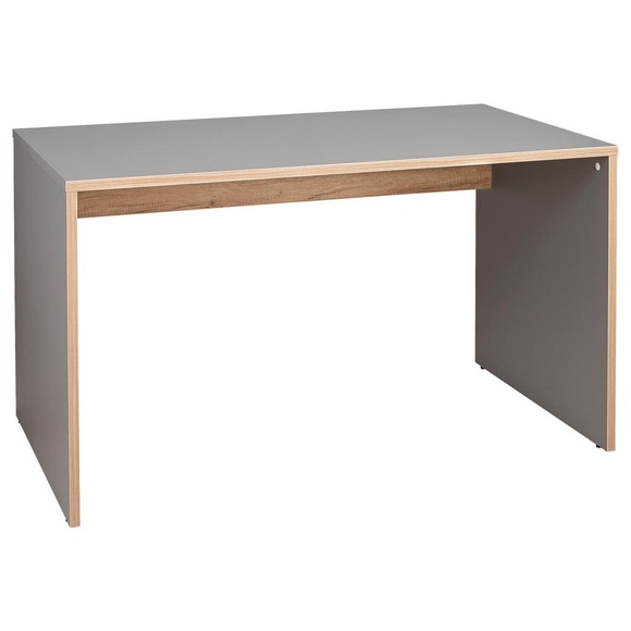 Paidi Schreibtisch 130/70/72,7 cm in grau, eichefarben , Sten , Holzwerkstoff , 70x72.7 cm , melaminharzbeschichtet,Nachbildung , 000345029010