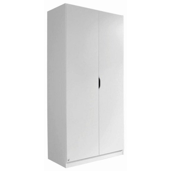 MID.YOU Drehtürenschrank in weiss , Freising 2-Trg , Holzwerkstoff , 1 Fächer , 91x197x54 cm , bedruckt,Nachbildung , 000380050107