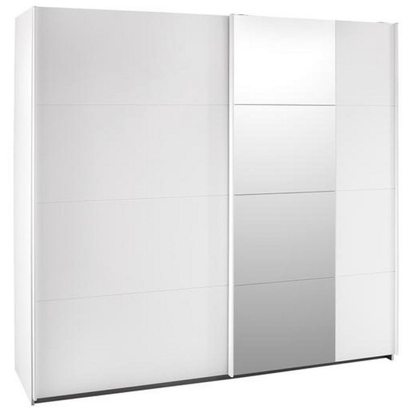 Ti`me Schwebetürenschrank in weiss , Scala -Time- , Holzwerkstoff , 2 Fächer , 226x210x62 cm , Wasserlack,Nachbildung , Typenauswahl, Beimöbel erhältlich, In verschiedenen Grössen erhältlich , 000380066212