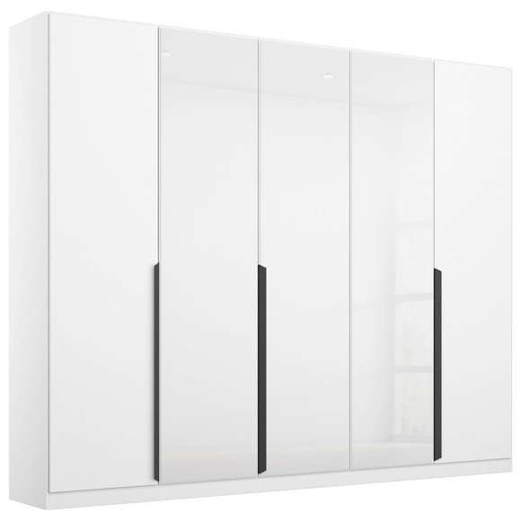 Rauch Möbel Drehtürenschrank in weiss, weiss hochglanz , Artemis , Holzwerkstoff , 3 Fächer , 225x210x54 cm , bedruckt,bedruckt,bedruckt,bedruckt,Nachbildung,Nachbildung,Nachbildung,Nachbildung , 000380117911