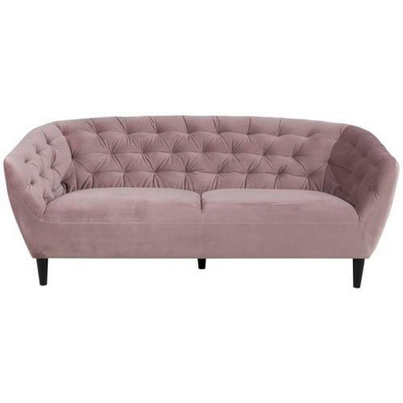 Actona - 3-Sitzer Sofa Ria - Rosa und Schwarz