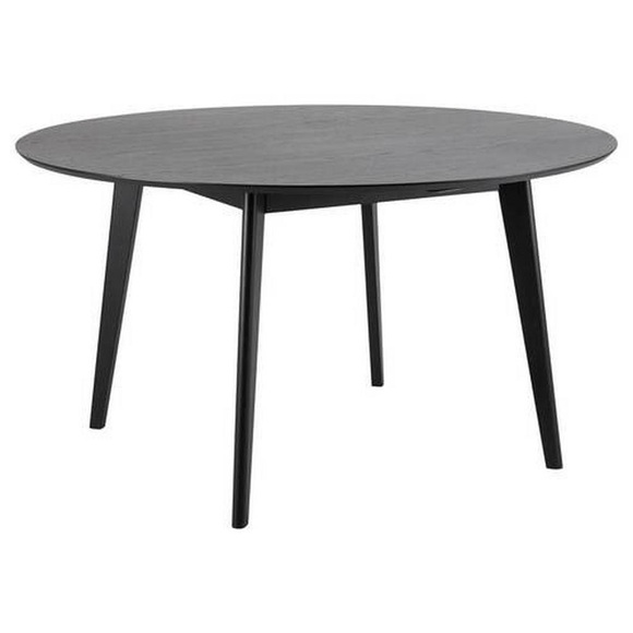 Esstisch Melrose Rund Furnier Eiche Schwarz 140x140x76cm