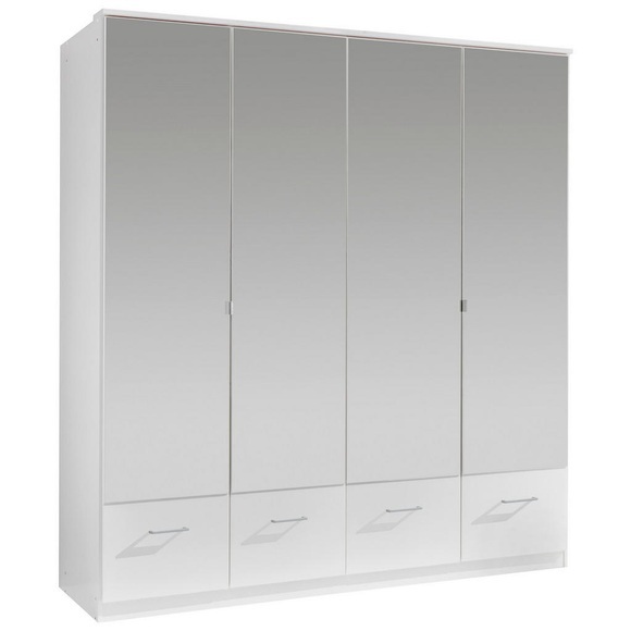home24 Drehtuerenschrank Rajmi (mit Spiegel)