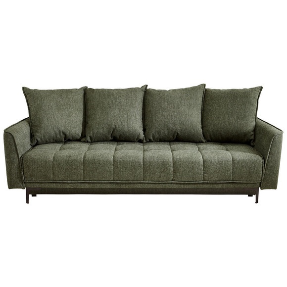 MID.YOU Schlafsofa in textil grün , Level , Uni , 235x70x108 cm , Flachgewebe , Stoffauswahl , 001877037401