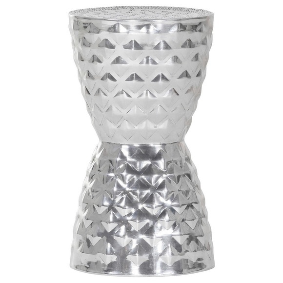 XXXLutz Beistelltisch in metall 29/29/51 cm , Mix&Match , Alufarben , 29x51 cm , poliert , 001877110903