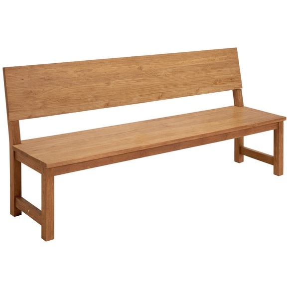 Ambia Garden Gartenbank in teakfarben , Rovinj , Holz , Teakholz , massiv , 185x86x52 cm , gebeizt, gebürstet,Echtholz , 001905000213