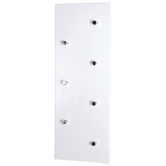 XXXLutz Wandgarderobe , Big Eddy , weiss , Holzwerkstoff , 80x30x6 cm , foliert,Nachbildung , 001931017403