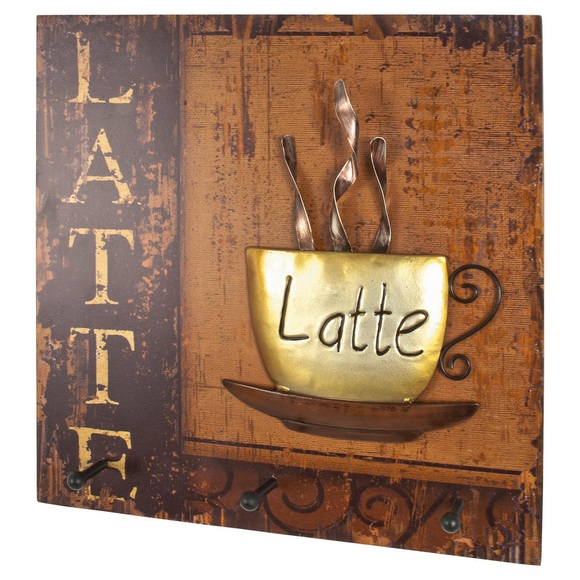 XXXLutz Wandgarderobe , Latte , Braun , Holzwerkstoff , 40x40x7 cm , Nachbildung , 001931046101