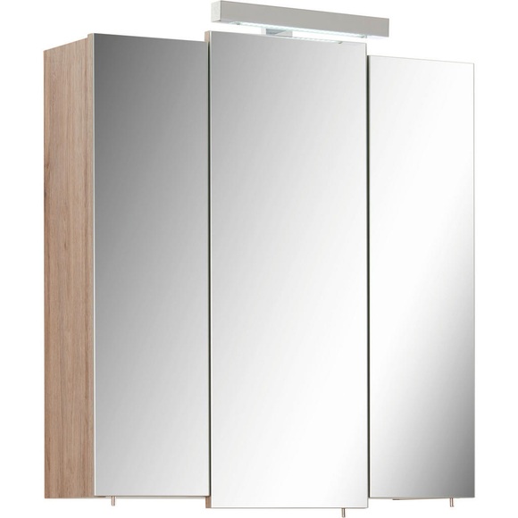 Xora Spiegelschrank 68/73/20 cm , Livorno I , Metall , 68x73x20 cm , Dekorfolie , Typenauswahl,Typenauswahl , 001977002603