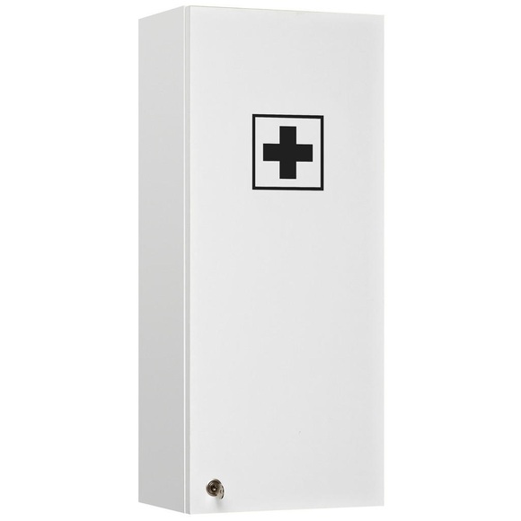Xora Medizinschrank 30/70/20 cm , Medizinschrank , weiss , Glas , 4 Fächer , 30x70x20 cm , Dekorfolie,Nachbildung , 001977010001