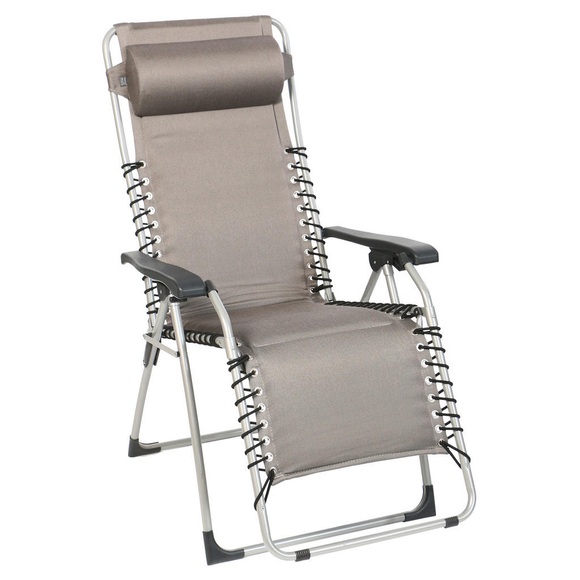 XXXLutz Garten-relaxsessel in , Relaxsessel Oasi Gutschi Grey , Grau, Alufarben , Metall, Kunststoff, Textil , 67x120x75 cm , pulverbeschichtet,Flachgewebe , klappbar, wetterfest , 001152003812