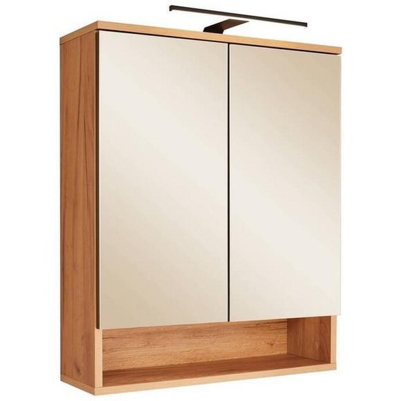 MID.YOU Spiegelschrank 60/75/22 cm , Riom , Eiche Artisan , Glas , 1 Fächer , 60x75x22 cm , Dekorfolie,Dekorfolie,Dekorfolie,Nachbildung,Nachbildung,Nachbildung , 001279013103