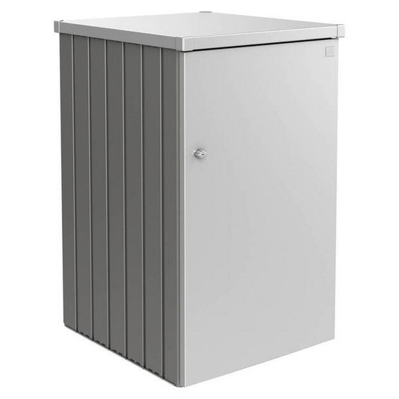 Biohort Mülltonnenbox 80/129/88 cm , Mülltonnenbox 2.1 , Graphitfarben, Silberfarben , Metall , 80x129x88 cm , verzinkt , 001284006421