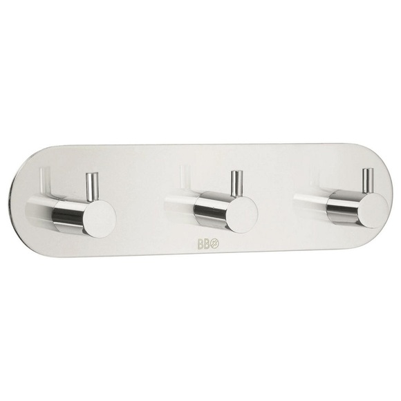 XXXLutz Haken in chromfarben , Bk1103 , Metall , 19x4.8x3 cm , verchromt , 001311003303