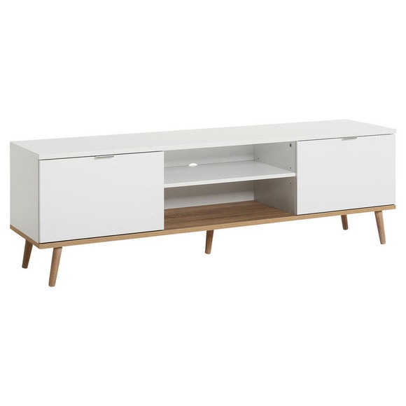 TV-Möbel GOTEBORG Weiss, Eiche