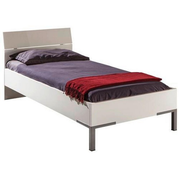 Xora Bett 90/200 cm in weiss , Gran Privilegio Single-Top- , Holzwerkstoff , 90x200 cm , Hochglanz, Dekorfolie,Nachbildung , 002593001801