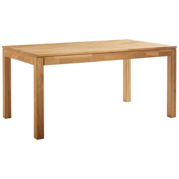 Carryhome Esstisch in holz 160/90/75 cm , Hendrik , Eichefarben , Wildeiche , massiv , 90x75 cm , geölt,Echtholz , 002748010001