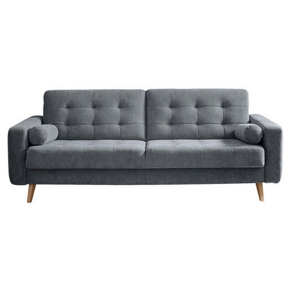 MID.YOU Schlafsofa in holzwerkstoff anthrazit , Fjord , 222x86x90 cm , Nachbildung , 002220030908