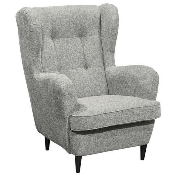MID.YOU Ohrensessel in , Oskar B: 78 Cm Silber , 78x102x98 cm , 002220035004