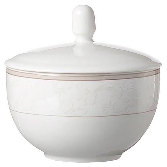 Ritzenhoff Breker Zuckerdose keramik , 46977 , Beige , 7 cm , glänzend, bedruckt,glänzend, bedruckt , 003417075211