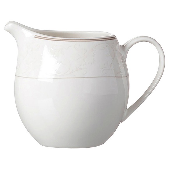 Ritzenhoff Breker Milchkännchen 250 ml , 46984 , Beige , Keramik , Ornament , glänzend, bedruckt , Ausgiesser , 003417075212