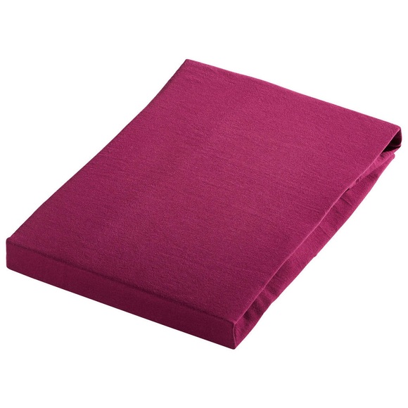 Novel Fixleintuch 140/200 cm , Barcelona , Beere , Textil , 140x200 cm , Jersey , Rundumgummi, bügelfrei , 003444022138