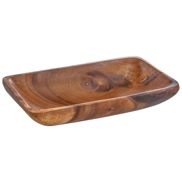 Homeware Schale , Ib15036 , Akaziefarben , Holz , Akazie , 12.5x3.5x20 cm , lackiert,Echtholz , 0036200007
