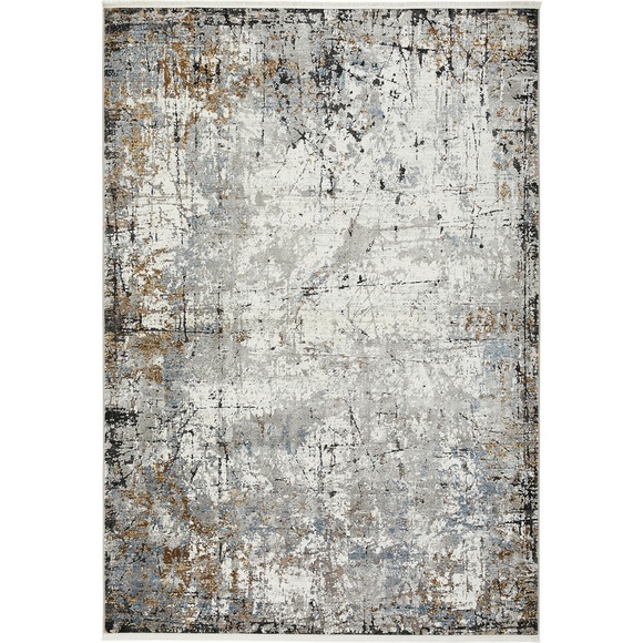 Dieter Knoll Webteppich , Poseidon , Blau, Multicolor, Beige , Textil, Naturmaterialien , Abstraktes , 80 cm , leicht zusammenrollbar , 003699001054