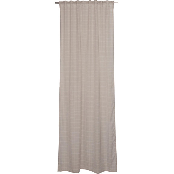 Esprit Vorhangschal transparent , E-Jil 70829-025-130-250 , Greige , Textil , Uni , 130 cm , für Stange und Schiene geeignet , 003021116801