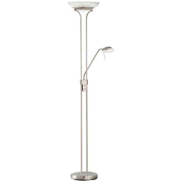 XXXLutz Led-stehleuchte , 40075 Pool , Nickelfarben , Glas , 182 cm , 003151039401