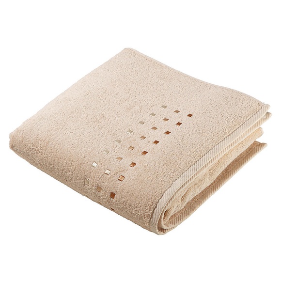 Esposa Duschtuch 70/140 cm , Quattro , Beige , Textil , Uni , 70x140 cm , Frottee , Aufhängeschlaufe , 004893003302