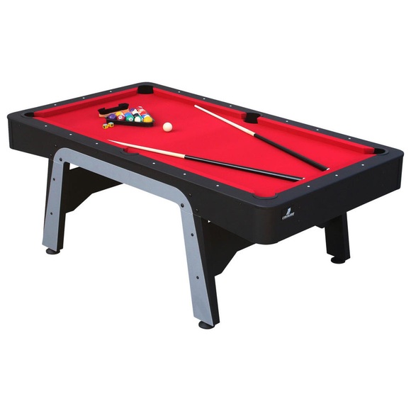 XXXLutz Billardtisch arch pro pool , C049.404.00 - Cougar Arch Pro , Rot, Schwarz , Holz , 122x80x215 cm , 004005037201