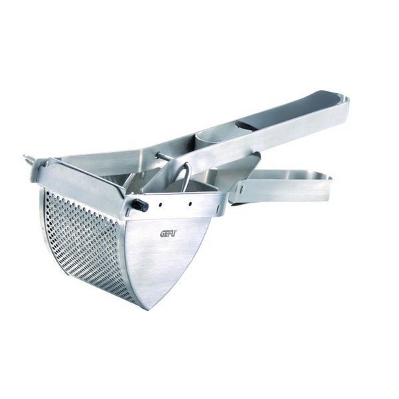 Gefu Kartoffelpresse , 89145 , Edelstahlfarben , Metall, Kunststoff , 11.8x10.0x30.0 cm , 0054300147