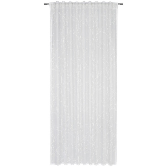Esposa Fertigvorhang , Melly , weiss , Textil , 140 cm , Voile , mit Kombiband , 006611142301