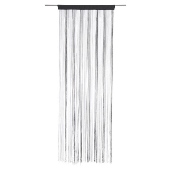 Boxxx Fadenstore transparent , Multi - Top , Schwarz, Silberfarben, weiss , Textil , 90x245 cm , 007696000506