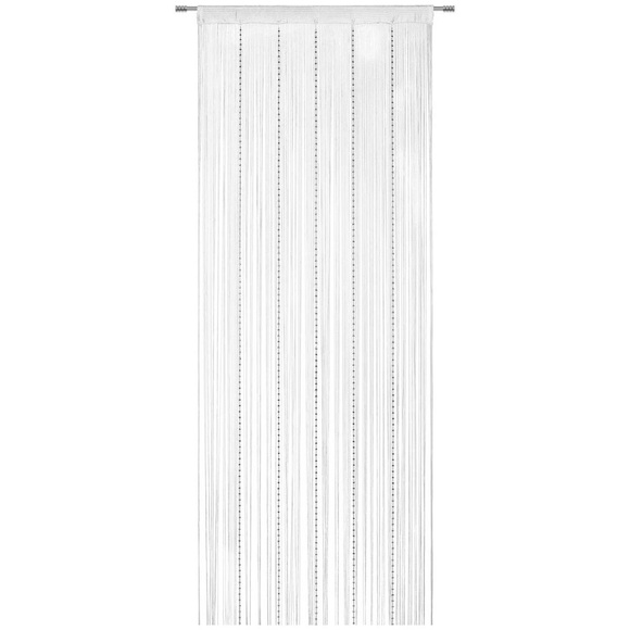 Esposa Fadenstore transparent , Carmen , Silberfarben, weiss , Textil , 90x245 cm , Netz , Netzoptik , 007696030501