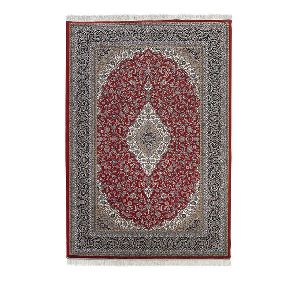 Esposa Webteppich , Isatis Keshan Rot , Rot , Textil , orientalisch , 200x300 cm , In verschiedenen Grössen erhältlich , 007840001472