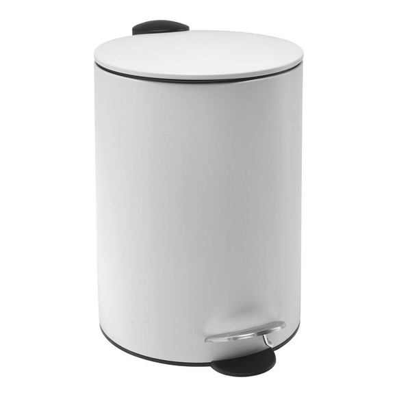 Homeware Treteimer metall , Kb7683.01-12l , weiss , 12 l , 38.5 cm , pulverbeschichtet , 0071120047