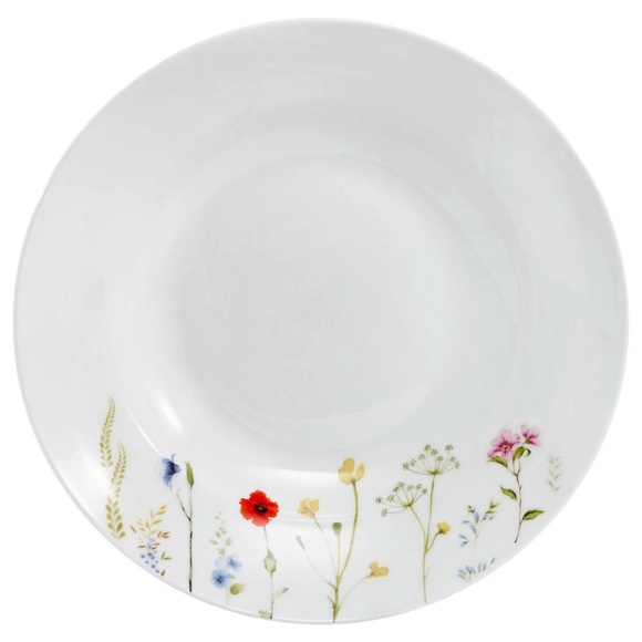 Novel Suppenteller 22,5 cm , Wildflower , Multicolor, weiss , Keramik , Floral , glänzend , 0071360404
