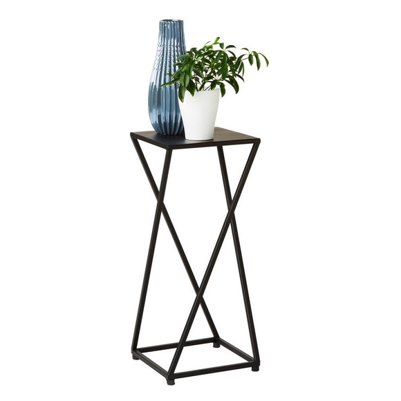 Landscape Blumenständer in metall , Selma , Schwarz , 25x60x25 cm , pulverbeschichtet , 008443001602
