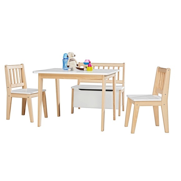My Baby Lou Kindersitzgruppe , David Weiss , Naturfarben, weiss , Holz , 008813001601