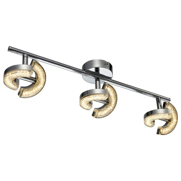 Novel Led-strahler , C50447-3l , Metall, Kunststoff , 11x48 cm , verchromt, lackiert , 008227081903