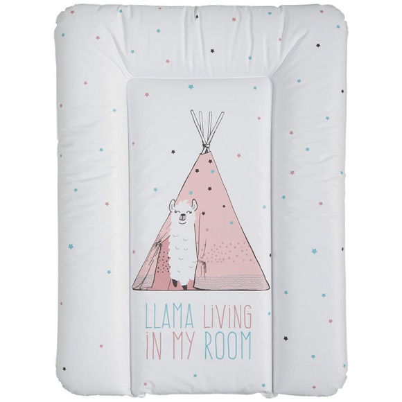My Baby Lou Wickelauflage 52/72 cm , Lama , Rosa , Kunststoff , 52 cm , softmatt, Struktur , schadstoffgeprüft, abwischbar , 009034001508