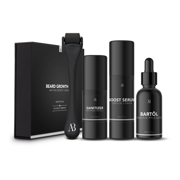 Anthony Brown Beard Growth Kit - Schwarz -
