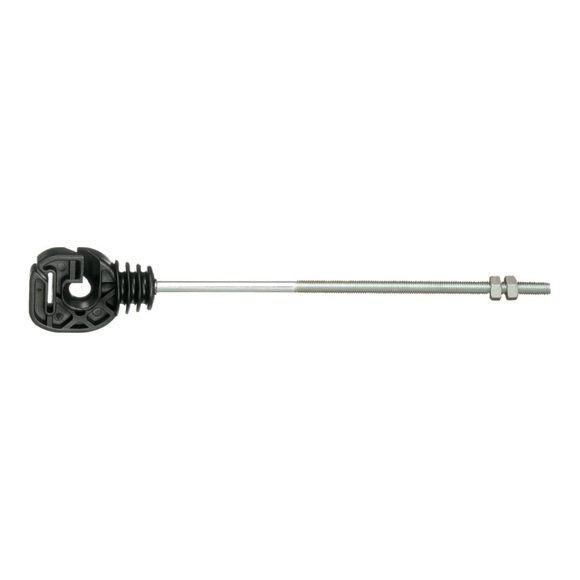 Lister Langstiel-Seil/Bandisolator metrisch WI 94/180/2 - M6 x 120 mm - Schwarz -